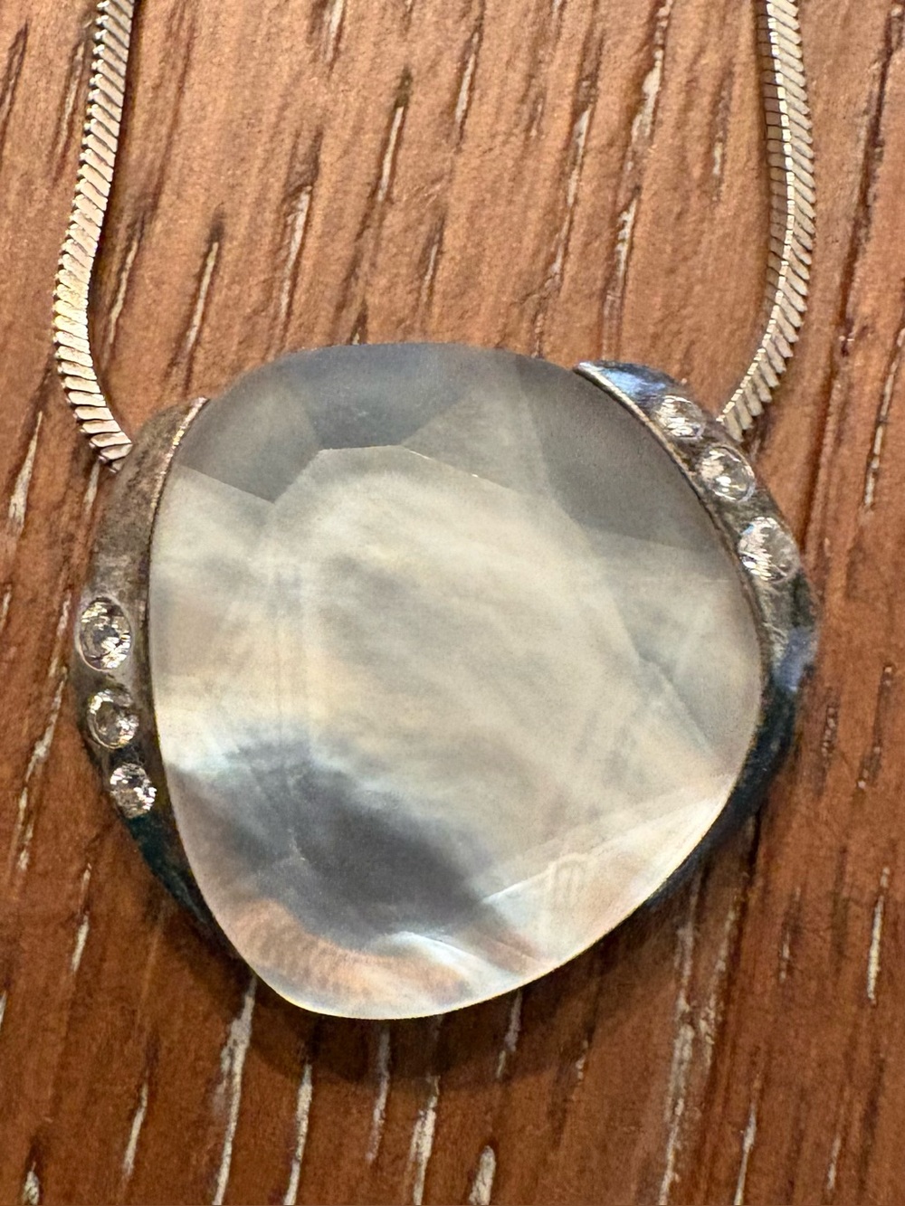Silpada Stargazer Mother of Pearl Pendant Necklace
